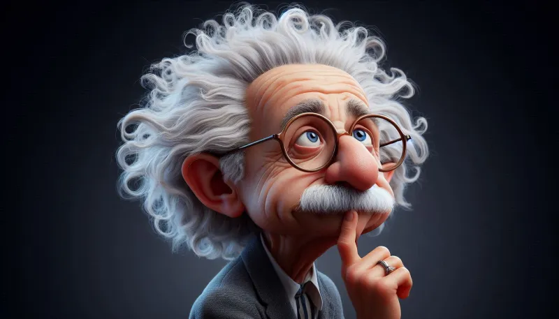 einstein nadenkend