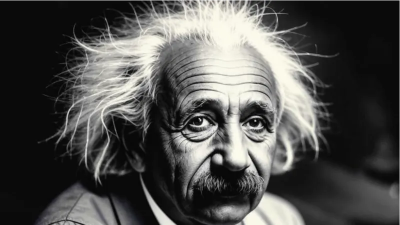 einstein zwart wit